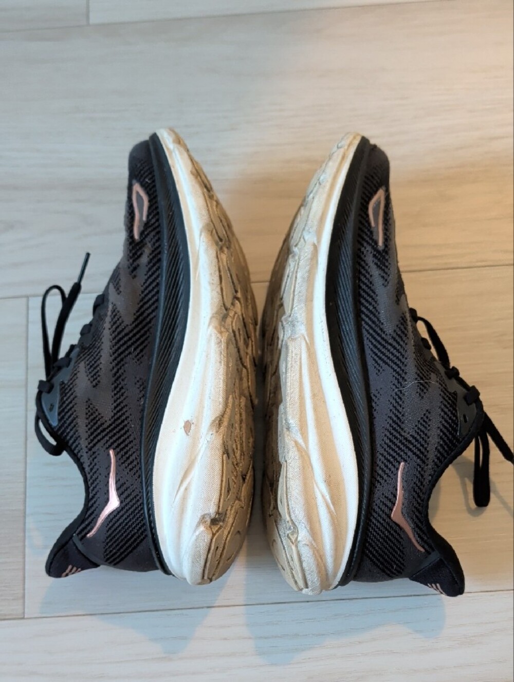 Hoka Women's Clifton 9 Black Athletic Shoes 2 Pair bundle - Picture 6 of 9